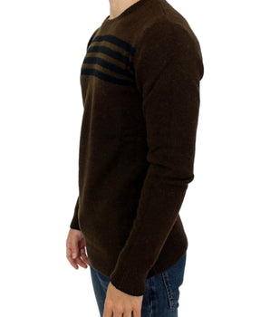 Costume National Elegant Crewneck Striped Sweater Pullover Costume National 