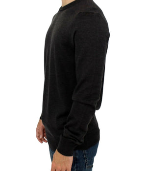 Costume National Elegant Gray Crewneck Sweater Pullover Costume National 