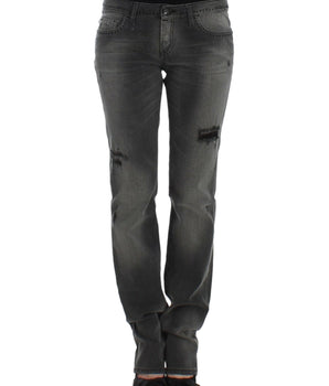 Costume National Gray straight leg jeans Costume National 
