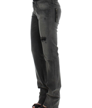 Costume National Gray straight leg jeans Costume National 