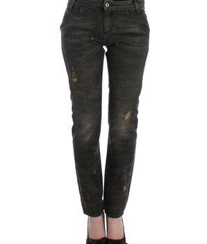 Costume National Gray distressed jeans Costume National 