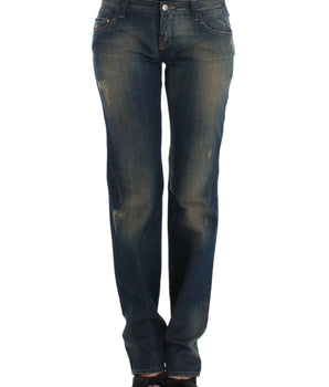 Costume National Blue straight leg jeans Costume National 
