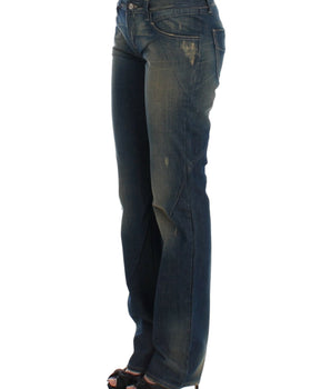 Costume National Blue straight leg jeans Costume National 