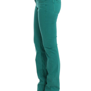 Costume National Chic Jeans Verdes De Pierna Recta Para Un Estilo Sofisticado