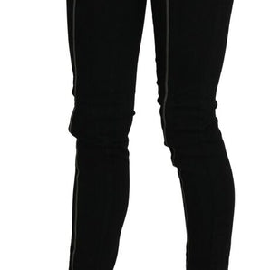 Dolce &amp; Gabbana Chic Black Low Waist Slim Fit Skinny Jeans