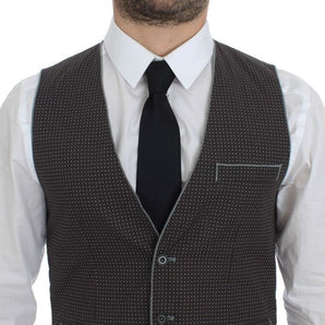 Dolce &amp; Gabbana Elegant Gray Cotton Dress Vest