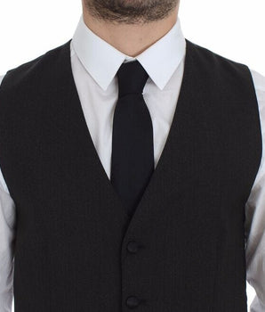 Dolce & Gabbana Classic Gray Wool Blend Dress Vest Dolce & Gabbana 