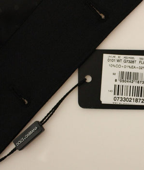 Dolce & Gabbana Elegant Black Wool Silk Dress Vest Dolce & Gabbana 