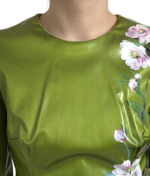 Dolce &amp; Gabbana Floral Elegance Midi Sheath Dress