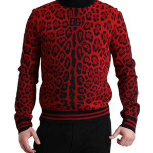 Dolce & Gabbana Elegant Leopard Turtleneck Sweater