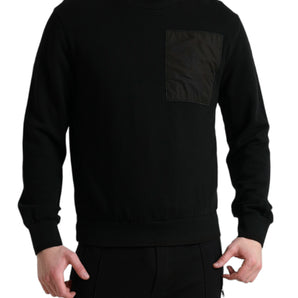 Dolce &amp; Gabbana Elegant Crew Neck Cotton Blend Sweater