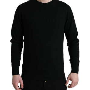 Dolce &amp; Gabbana Stunning Black Wool Sweater