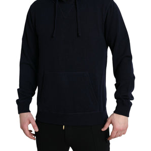 Dolce &amp; Gabbana Elegant Cashmere Hooded Sweater in Blue