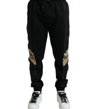 Dolce & Gabbana Black Cotton Slim Stretch Jogger Pants