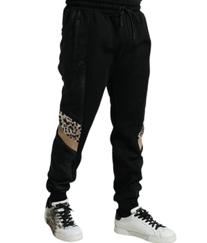 Dolce & Gabbana Black Cotton Slim Stretch Jogger Pants