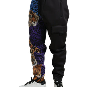 Dolce &amp; Gabbana Stunning Exotic Print Jogger Pants