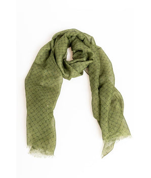 Trussardi Green Modal Men Scarf