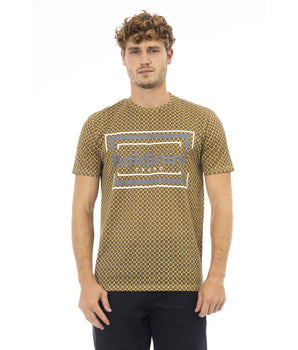 Baldinini Trend Gray Cotton Men's T-Shirt