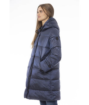 Baldinini Trend Light Blue Nylon Women's Jacket