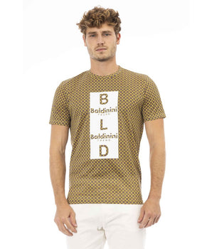 Baldinini Trend Yellow Cotton Men's T-Shirt