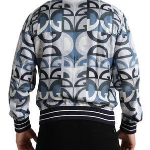 Dolce & Gabbana Multicolor Silk Bomber Jacket - Classic Elegance