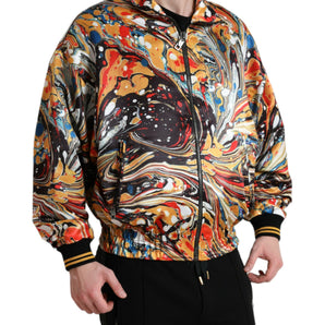 Dolce &amp; Gabbana Colorful Abstract Bomber Jacket