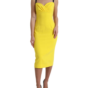 Dolce &amp; Gabbana Sunshine Chic Sleeveless Midi Dress