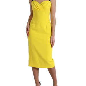 Dolce &amp; Gabbana Sunshine Chic Sleeveless Midi Dress