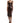 Dolce & Gabbana Brown Shiny Silk Sheath Sleeveless Bodycon Midi Dress