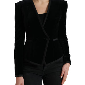 Dolce &amp; Gabbana Elegant Double Breasted Cotton-Silk Blazer