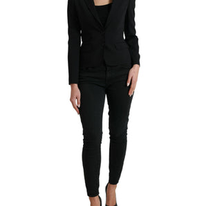 Dolce &amp; Gabbana Chic Wool Blend Peak Lapel Blazer