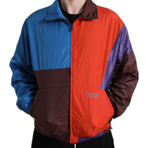 Dolce &amp; Gabbana Multicolor Techno Fabric Windbreaker Jacket