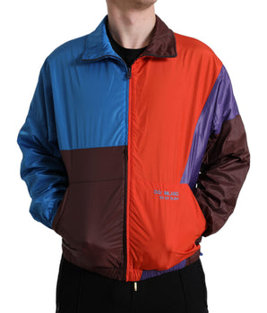 Dolce & Gabbana Multicolor Color Windbreaker Jacket