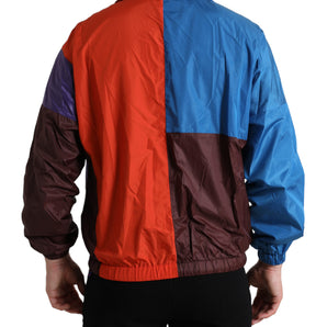 Dolce &amp; Gabbana Multicolor Techno Fabric Windbreaker Jacket