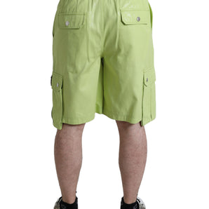 Dolce &amp; Gabbana Bermudas Chic de algodón verde claro