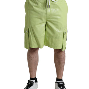 Dolce &amp; Gabbana Chic Light Green Cotton Bermuda Shorts