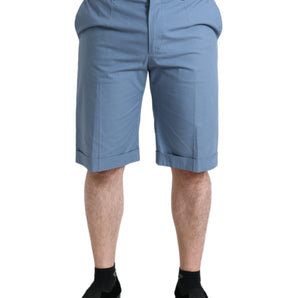 Dolce &amp; Gabbana Bermudas de algodón azul cielo