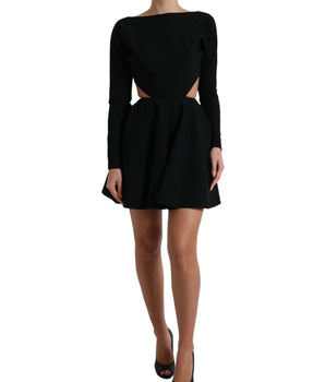 Dolce &amp; Gabbana Elegant Cut Out A-Line Mini Dress