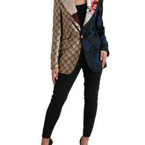 Dolce & Gabbana Elegant Multicolor Patchwork Blazer