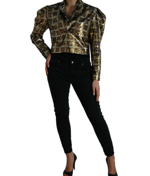 Dolce &amp; Gabbana Chaqueta corta con lentejuelas multicolor