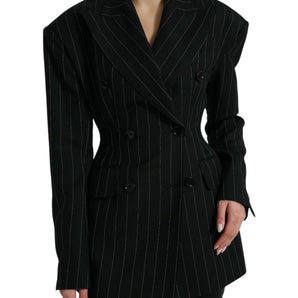 Dolce & Gabbana Elegant Striped Virgin Wool Blazer