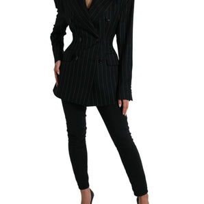 Dolce &amp; Gabbana Elegant Striped Virgin Wool Blazer