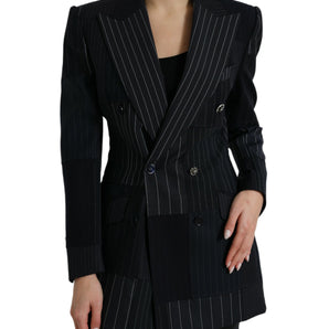 Dolce &amp; Gabbana Elegant Striped Virgin Wool Blazer