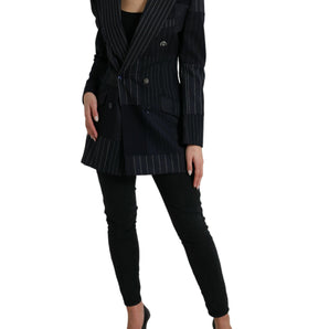 Dolce & Gabbana Elegant Striped Virgin Wool Blazer