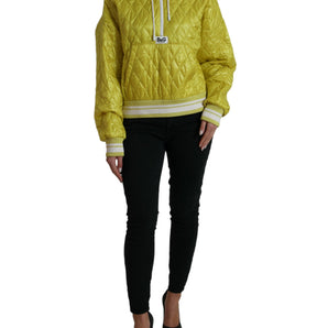 Dolce &amp; Gabbana Radiant Yellow Hooded Jacket