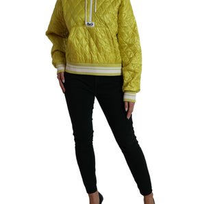 Dolce &amp; Gabbana Radiant Yellow Hooded Jacket