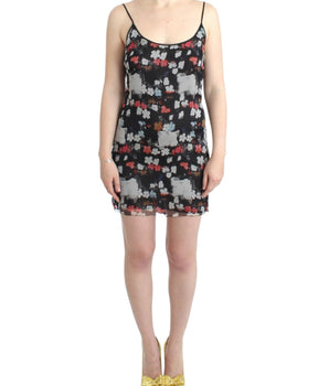 Costume National Multicolor Silk Floral Mini Dress Costume National 