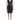 Costume National Chic Blue V-Neck Knee-Length Dress