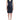 Costume National Chic Blue V-Neck Knee-Length Dress Costume National