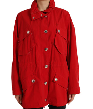 Dolce &amp; Gabbana Elegante chaqueta roja de manga larga